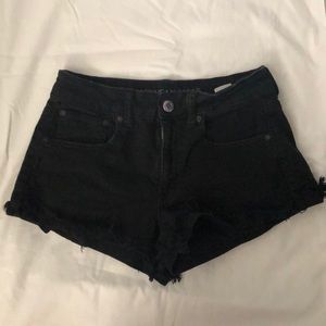 Black high waisted shorts